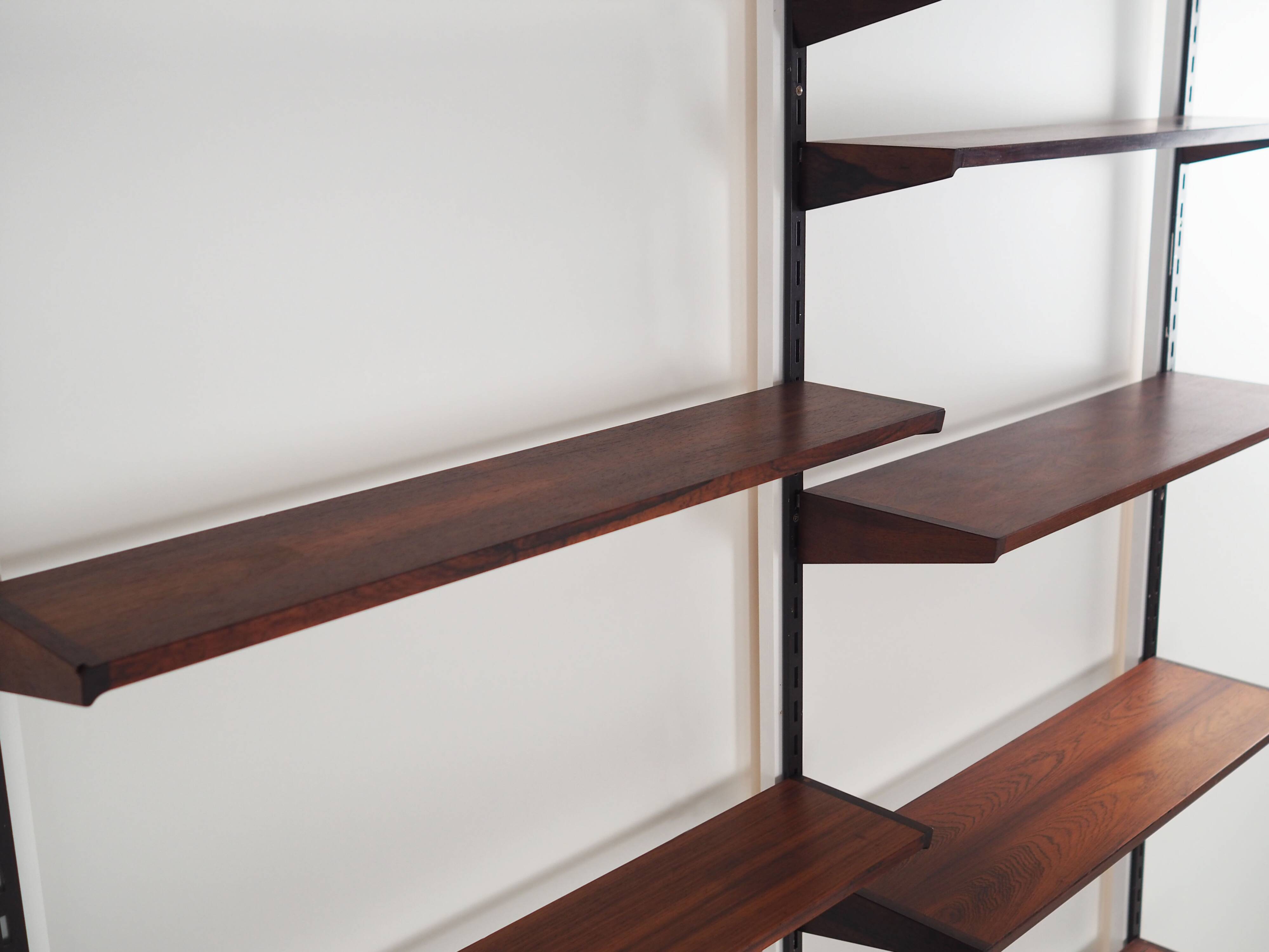 Rosewood system bookcase, Danish design, 1960s, designer: Kai Kristiansen