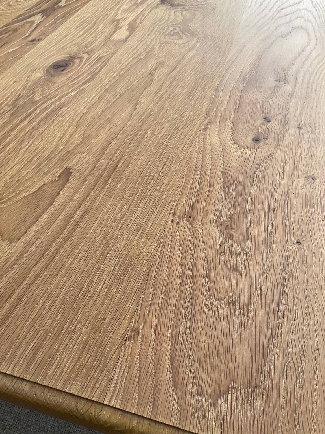 Solid oak farmhouse table