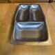 Plat de service ancien chichester inox made in england vintage #e164