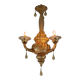 Venetian lantern in gilded Murano glass, circa 1900