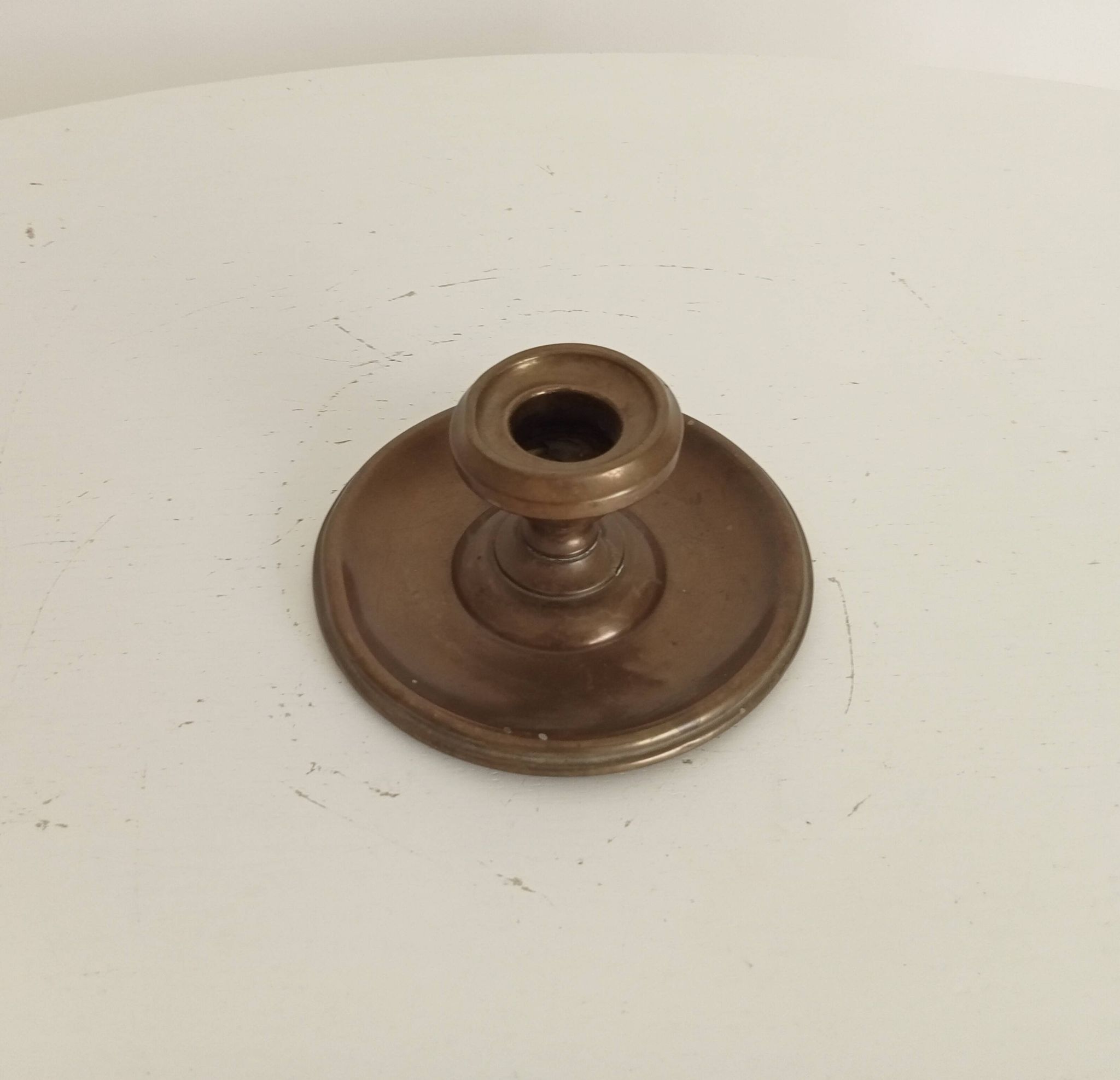 Antique brass candlestick