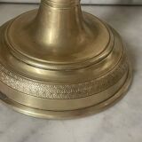 Antique pair of gilded bronze candlesticks