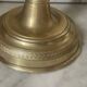 Antique pair of gilded bronze candlesticks