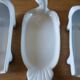 3 antique white porcelain dishes
