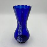 Blue and white glass vase