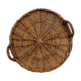 Plateau rond en osier