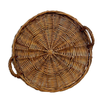 Old round wicker top