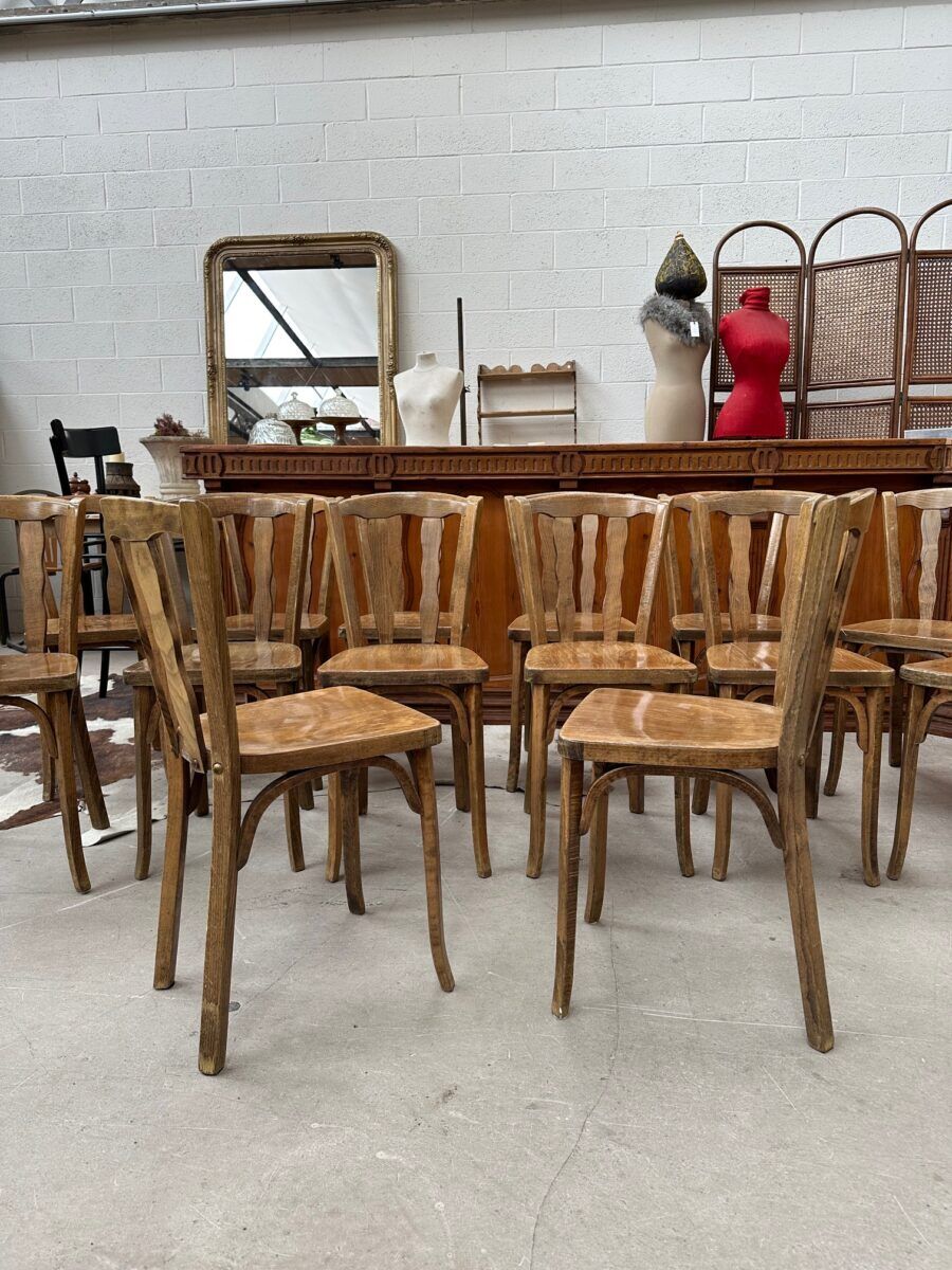 Set of 14 Baumann bistro chairs for "Henri Julien SA"