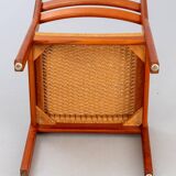 Set of 6 Scandinavian chairs in teak and rope
