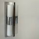 Vintage chrome and opaline metal wall light, Germany 1960