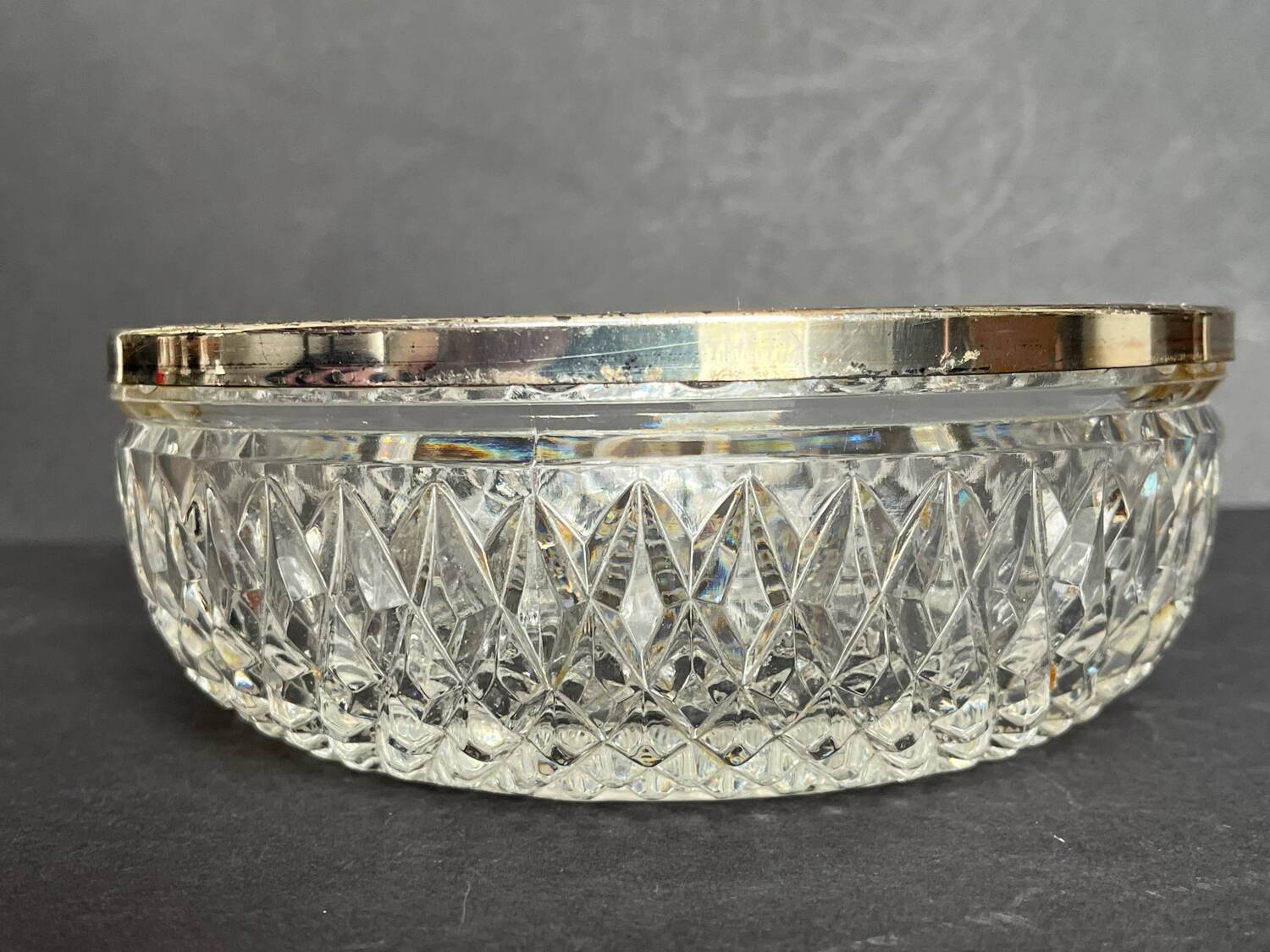 Cup, crystal hollow dish