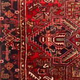 Antique Heriz Rug 335x235 cm Wool Oriental Hand Made Carpet Red, Brown, Blue