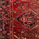 Antique Heriz Rug 335x235 cm Wool Oriental Hand Made Carpet Red, Brown, Blue