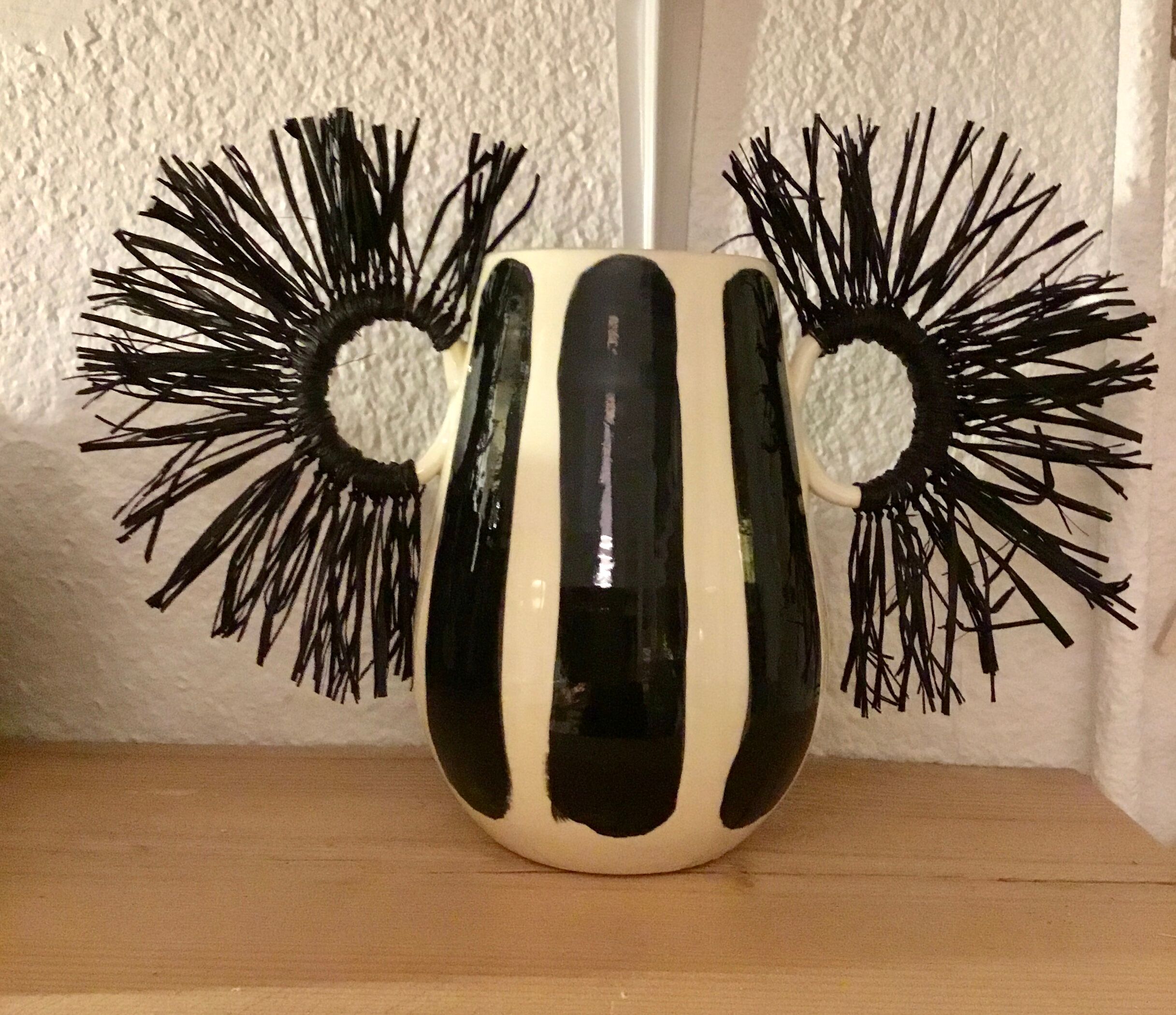 Hand-painted ceramic vase