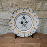 MBFA Pornic wall plate Hand painted Uranie model floral decoration