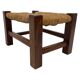 Vintage footstool stool minimalist