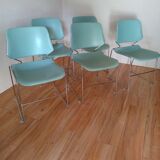 Chairs Eurosit sled design Matrix Krueger 1980