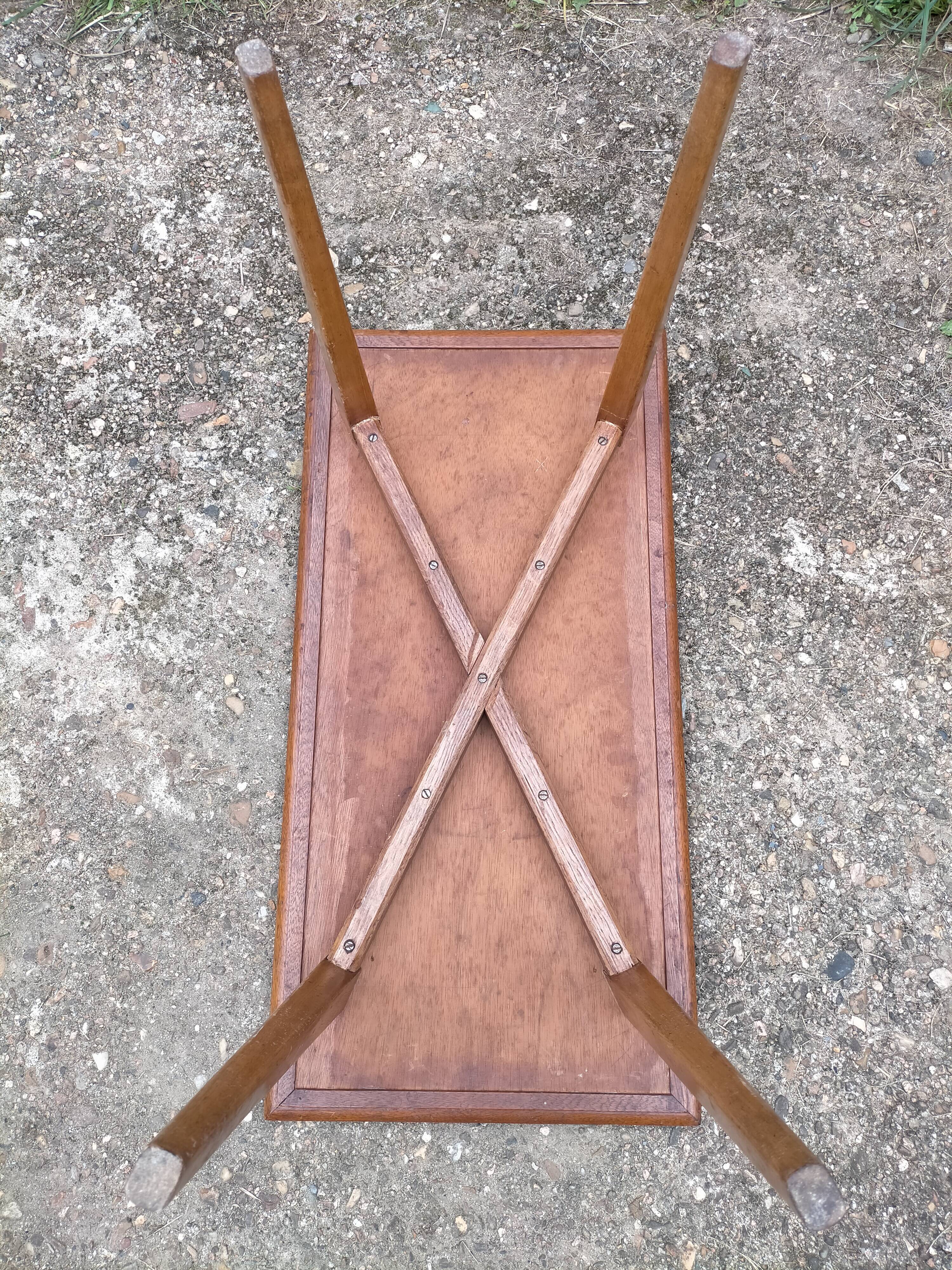 Scandinavian coffee table with chessboard checkerboard pattern