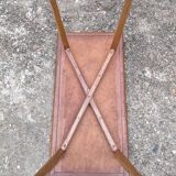 Scandinavian coffee table with chessboard checkerboard pattern