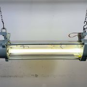 Industrial East German Fluorescent Tube Light From Leuchtenbau Wittenberg, 1980s