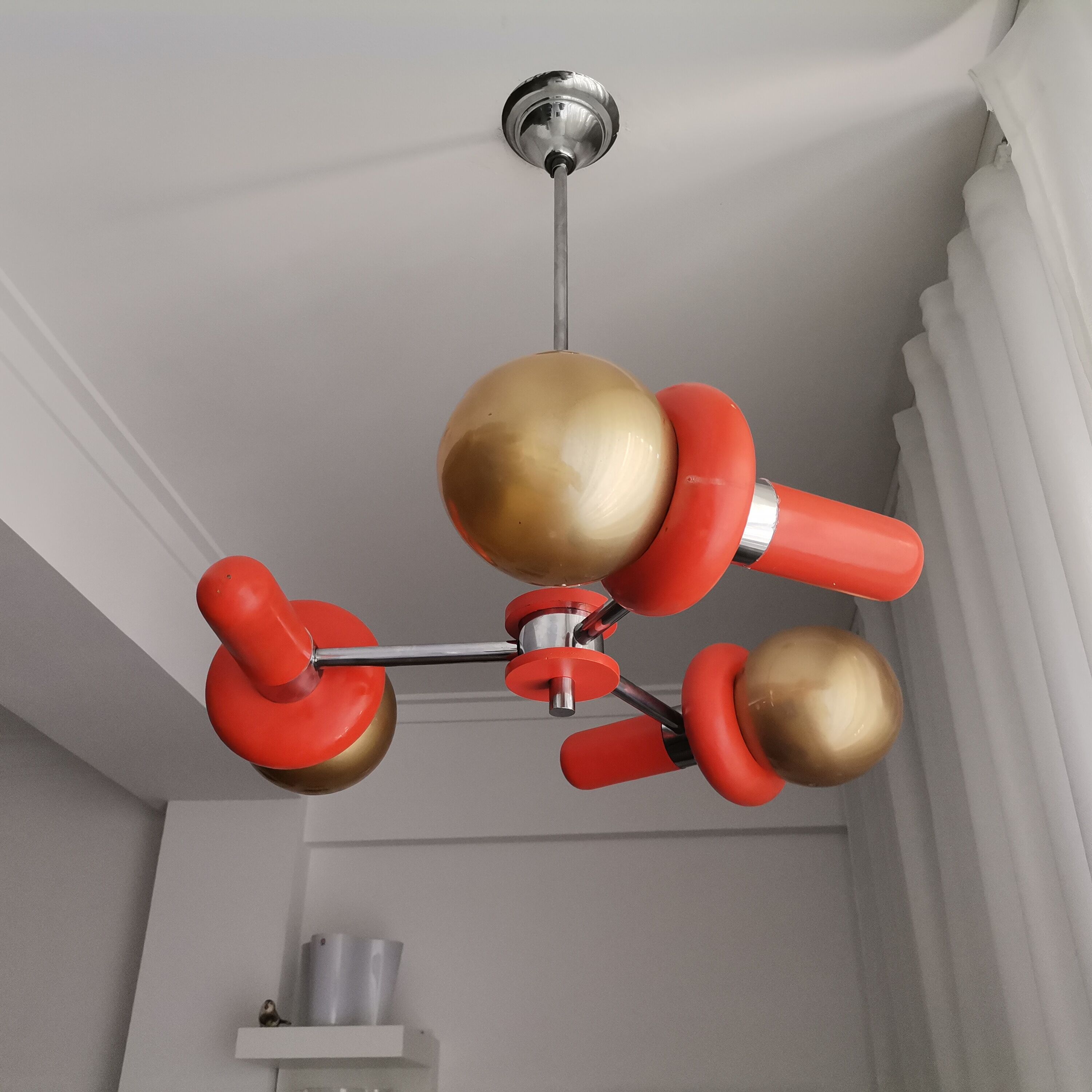 Vintage space age sputnik chandelier