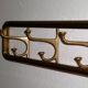 Vintage Art-Deco brass Wall Coat Rack France, 1940s