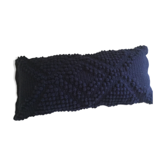 Handmade knit cushion