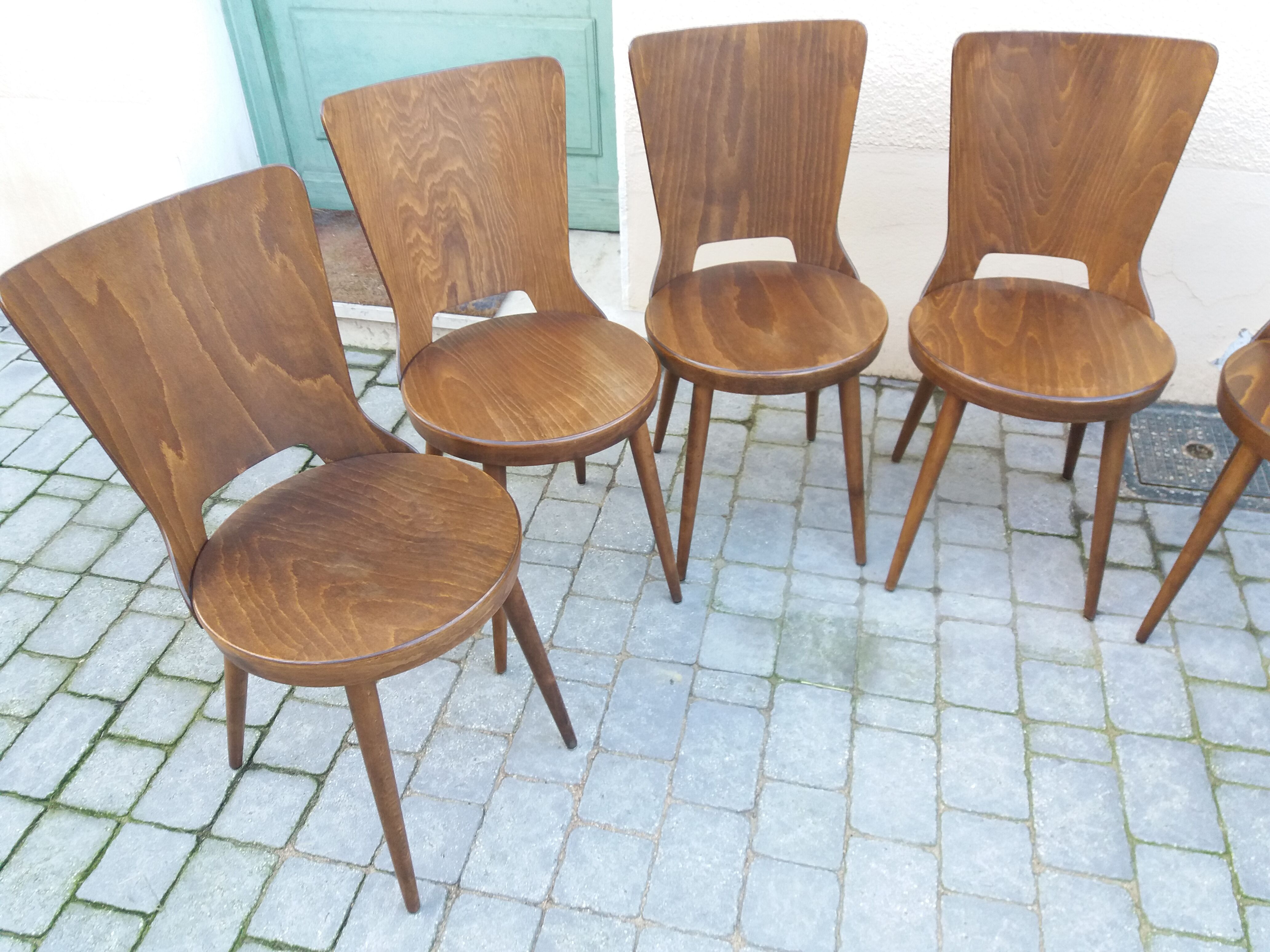 Lot de 3 chaises Baumann modèle dove
