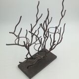 Coral-shaped metal candlestick