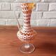 Vintage Murano style amber glass vase