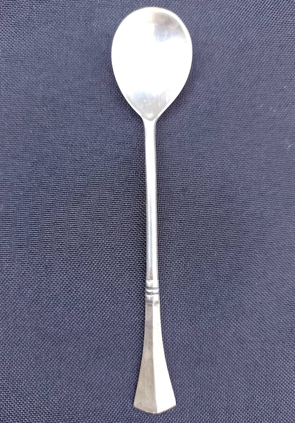 Art Deco 800 Silver Teaspoon Demitasse Marked Set of 6