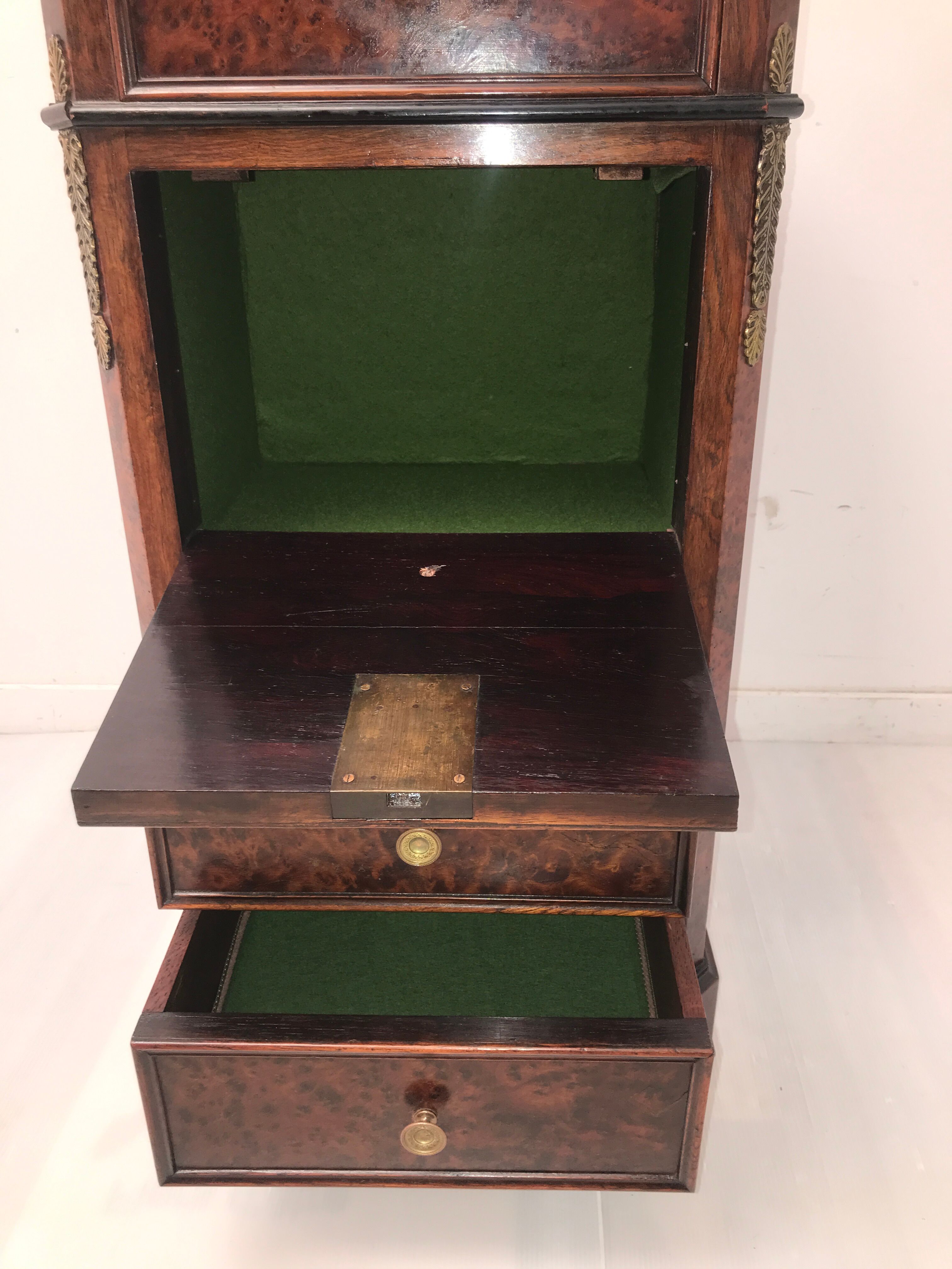 Vintage inlaid drawer cabinet