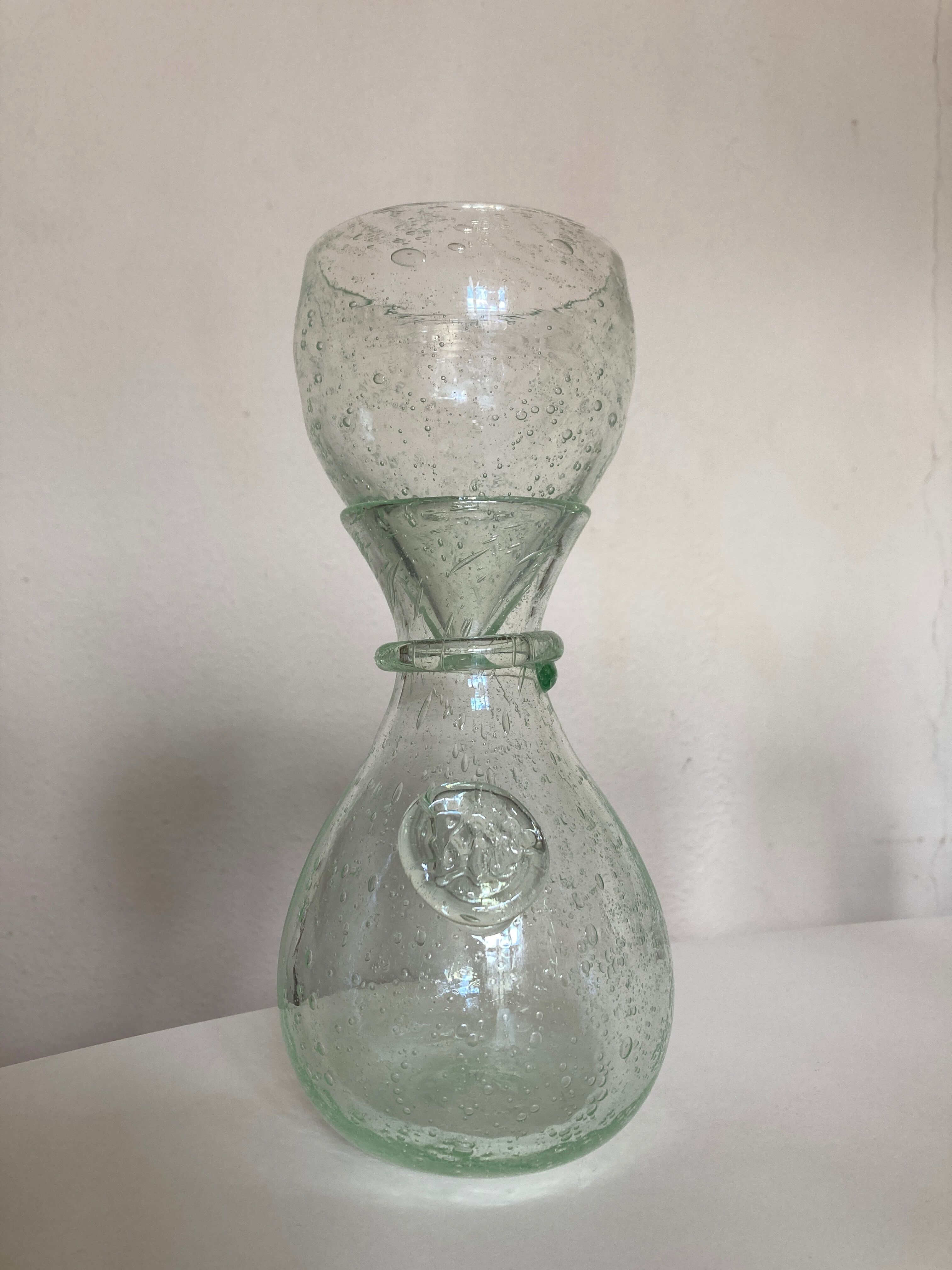 Product BHV pastis decanter and its ice funnel 1970