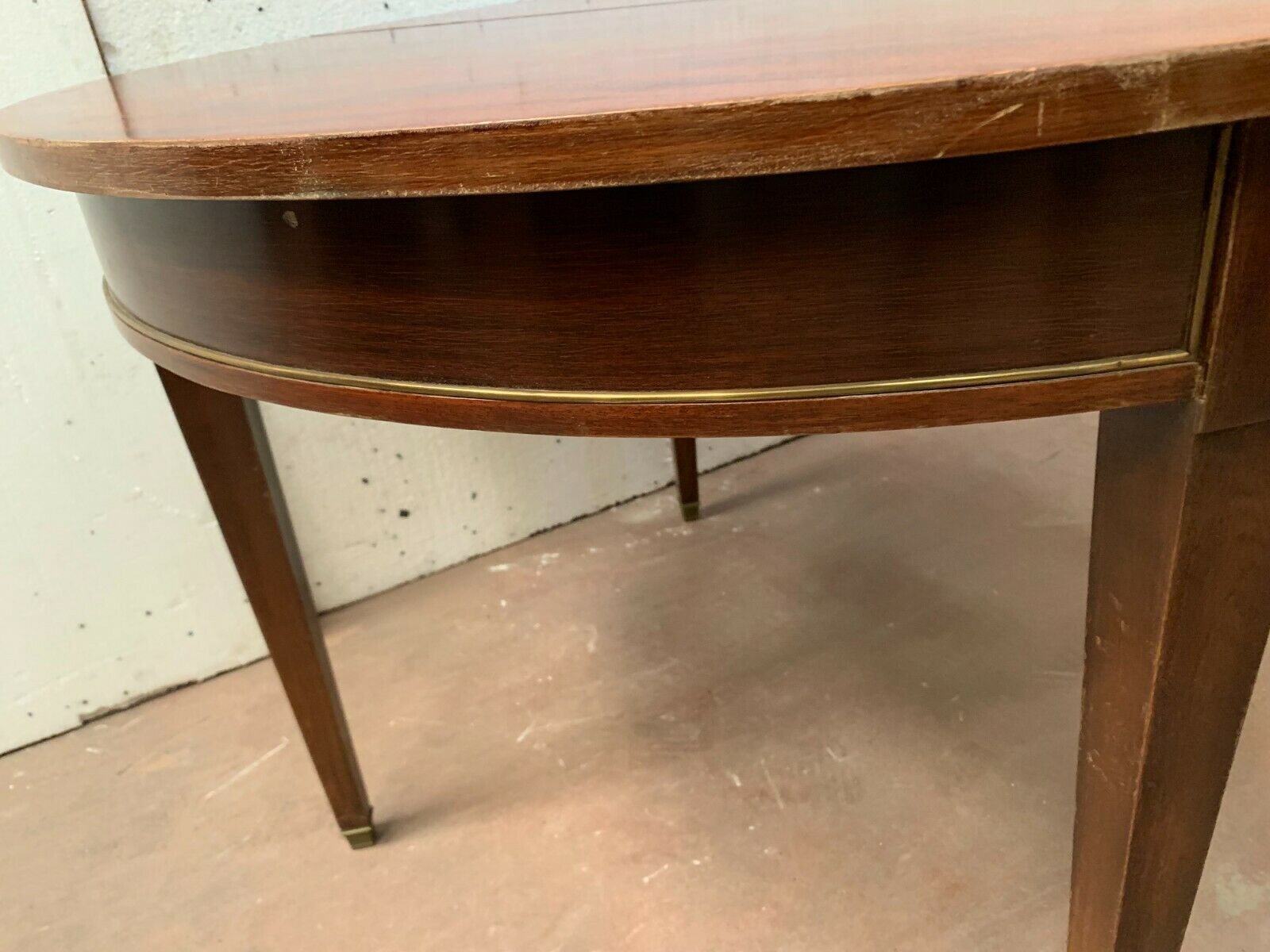 Louis XVI style round table in MAHOGANY XX century