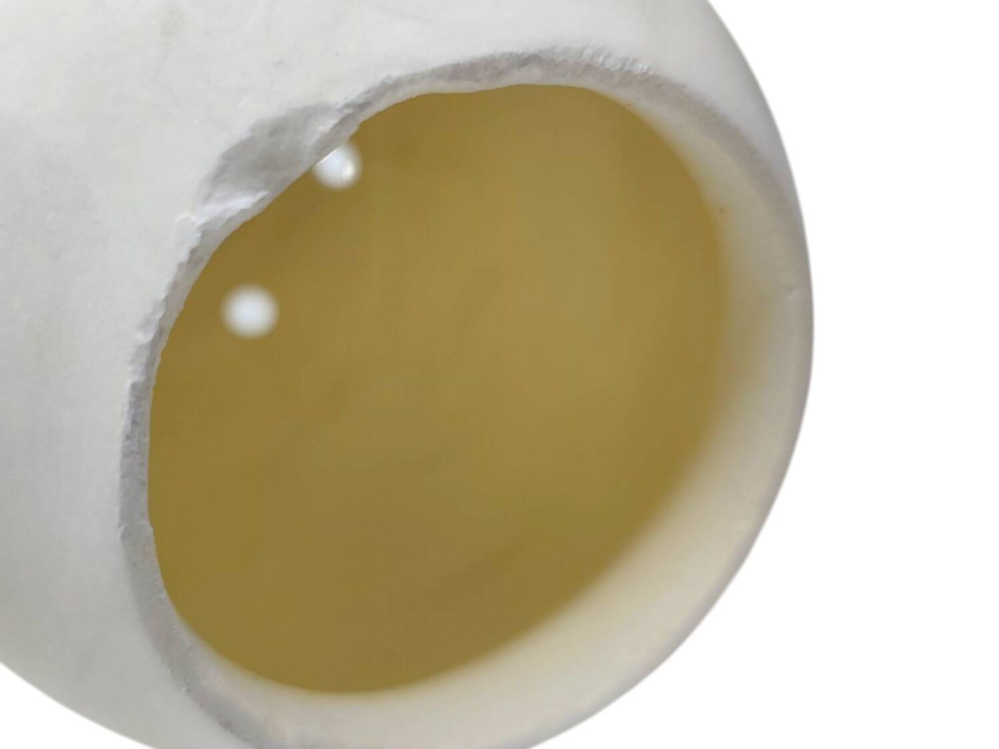 Vintage 1990 Alabaster Egg-Shaped Lamp - Soft Ambient Glow