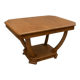 Art Deco extendable table in bleached walnut