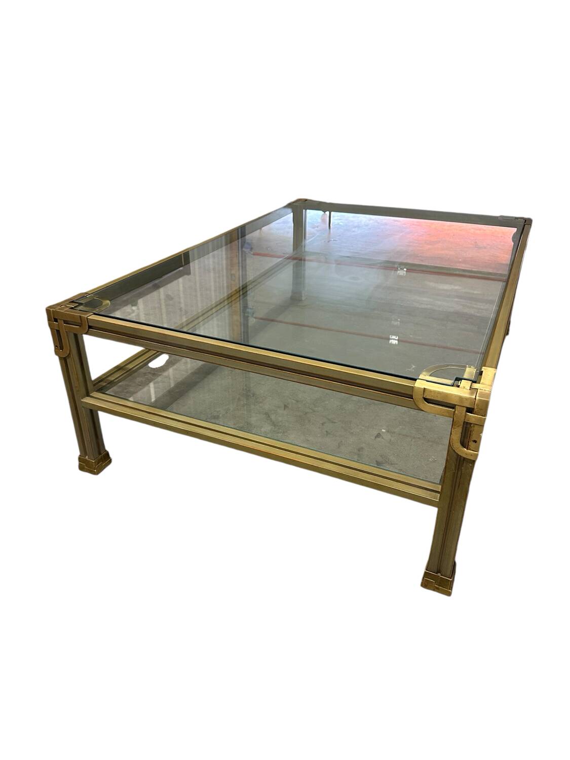 Large vintage coffee table maison valenti