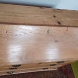 Bureau de pente, scriban en pin XIXème