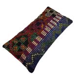 Vintage turkish kilim cushion cover , 30 x 60 cm