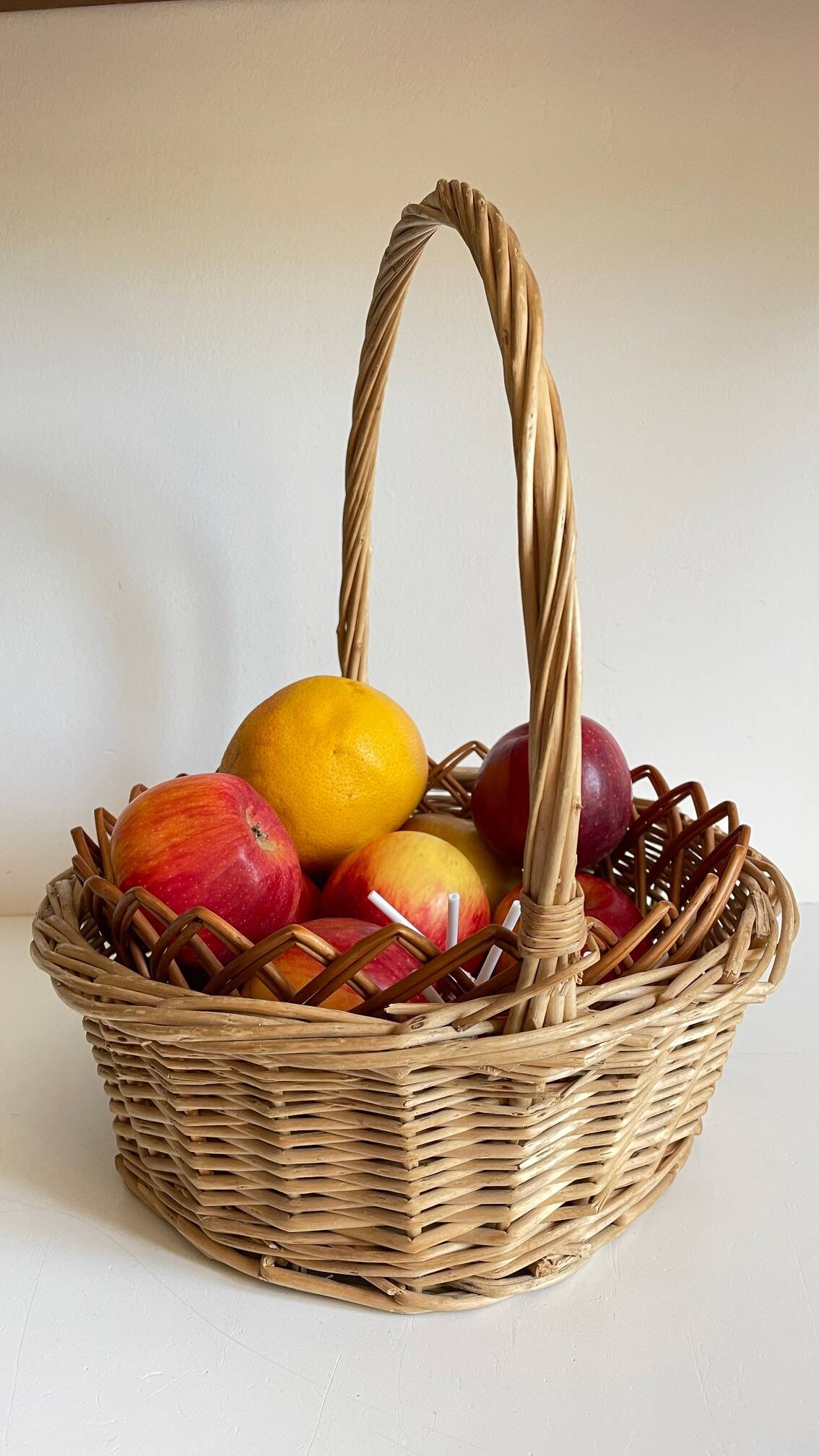 Vintage rattan baskets