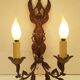 Paire d'appliques en bronze doré style Empire