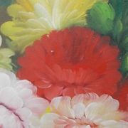 Grand tableau bouquet de fleurs  91,5 x 60,5