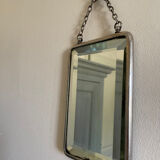 Small beveled barber mirror