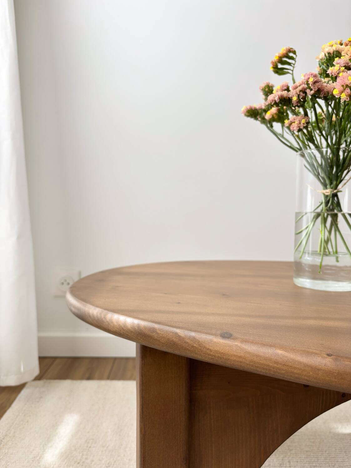 Renovated solid wood designer coffee table