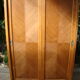 Sliding cabinet veneered vintage oak 50/60