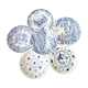 Mismatched antique dinner plates
