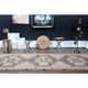 Vintage Turkish Oushak Wool Runner Handmade Wool Runner Rug 123x376