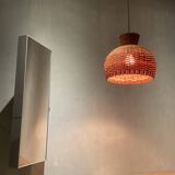 Rottan wicker  hanging lamp 1960 model