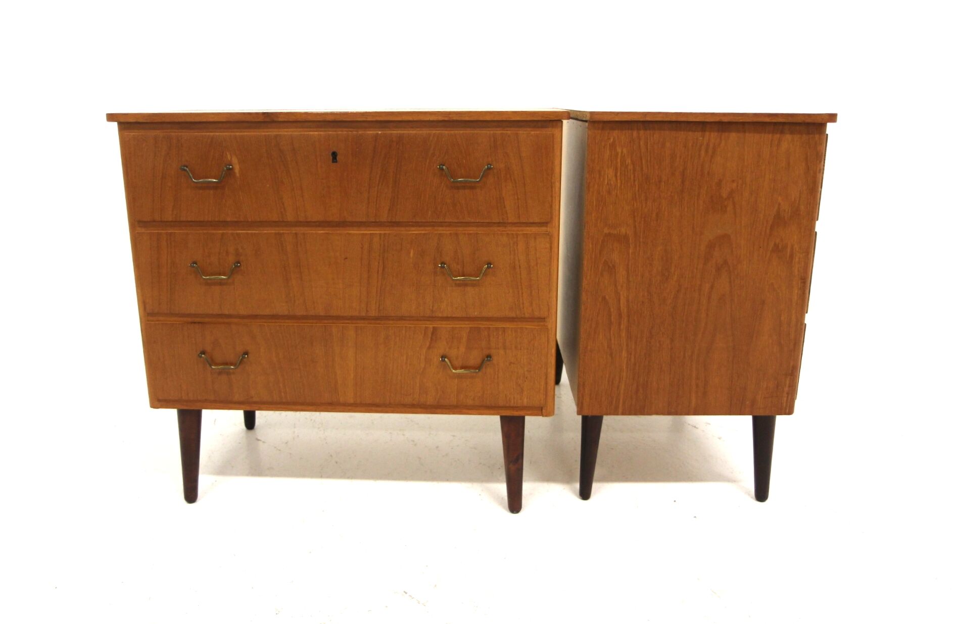 Set de 2 commodes scandinave en teck, Suède, 1950