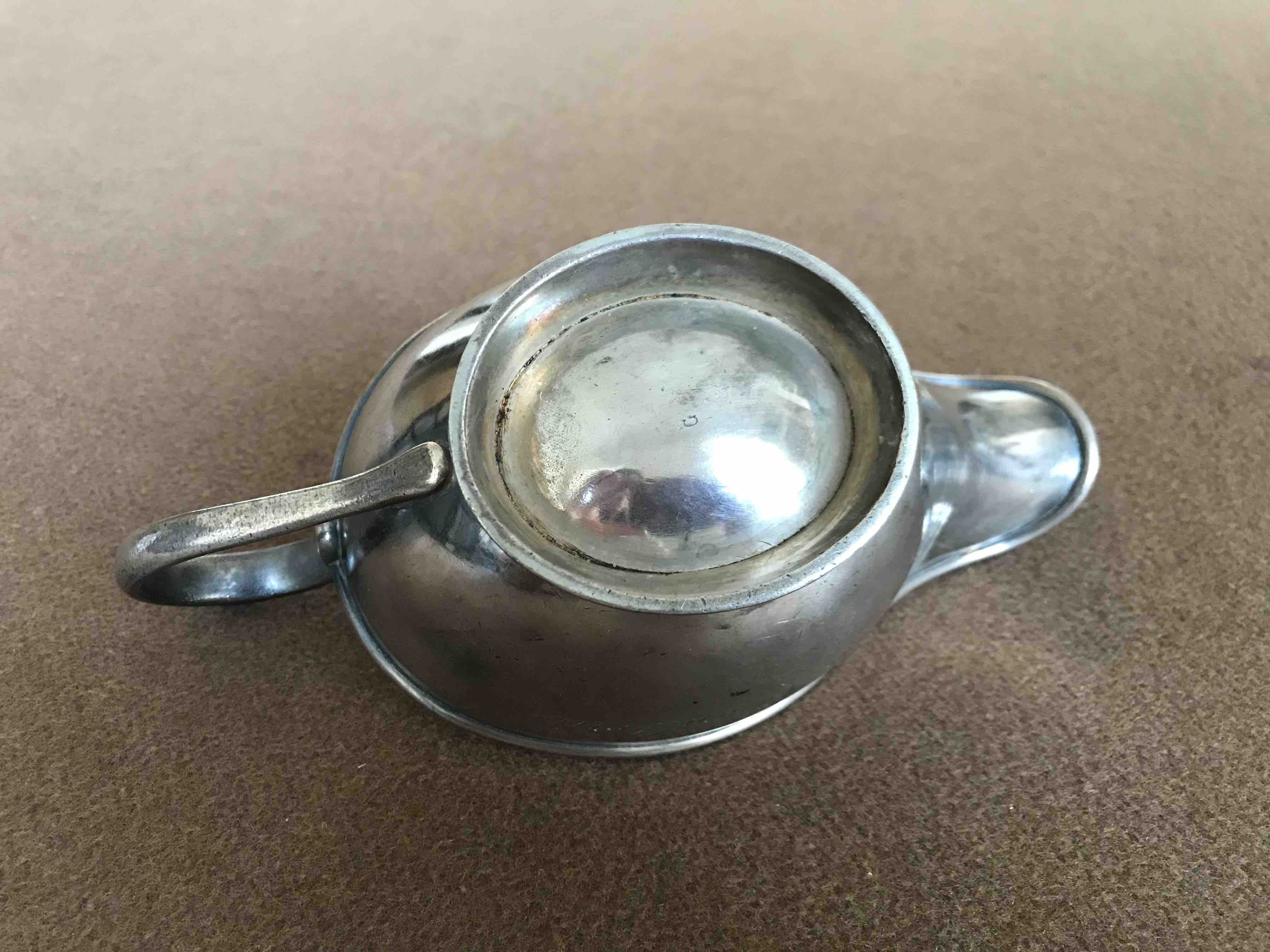 Silver metal sausage maker engraved Maison Dorée
